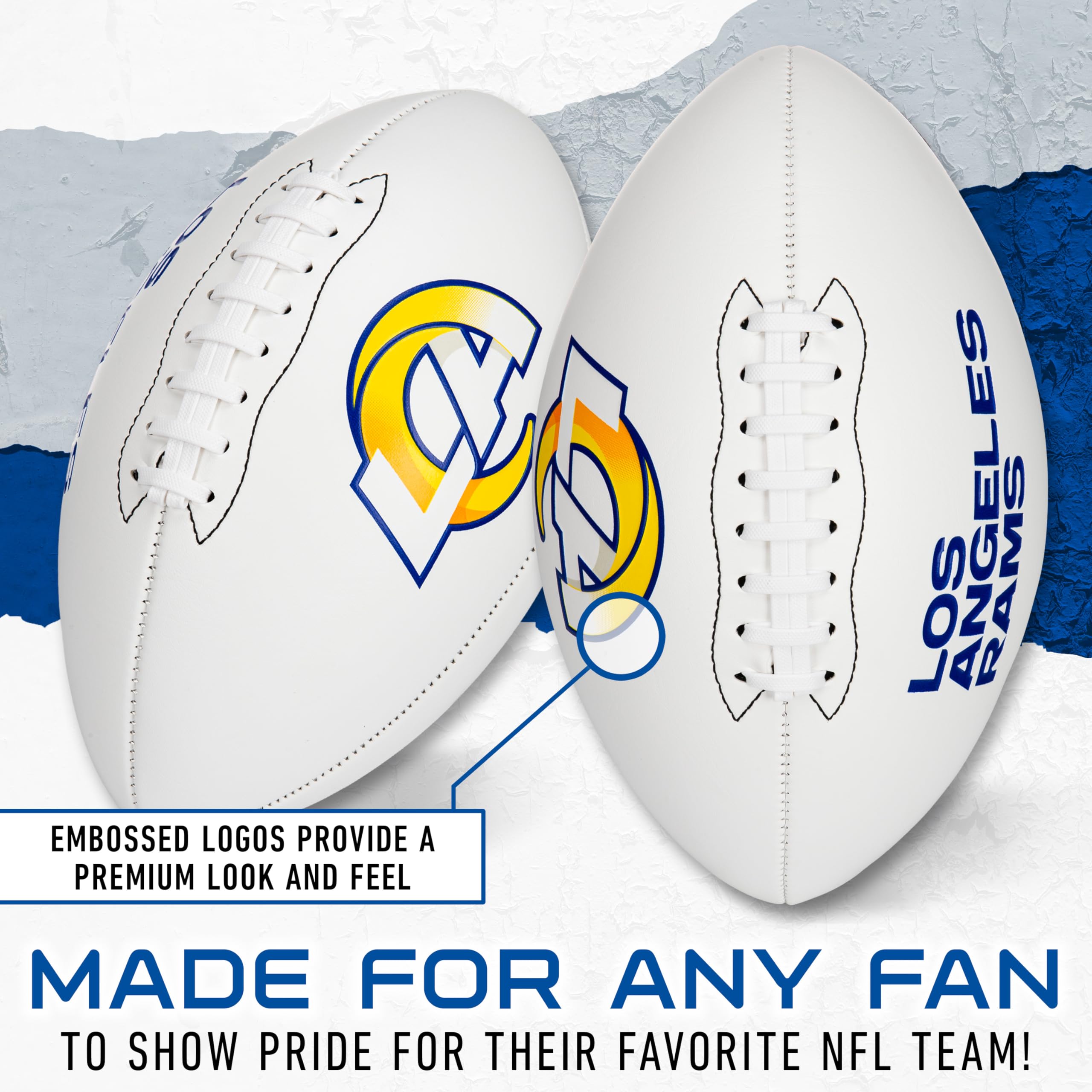 Foto 4 pulgar | Autógrafo De Football Franklin Sports Nfl Los Angeles Rams - Venta Internacional.