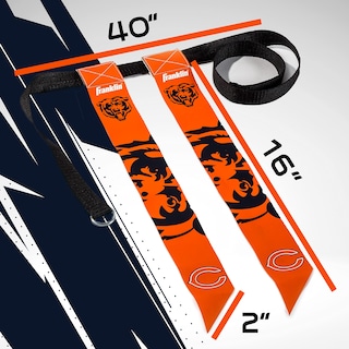 Foto 2 | Set Con Bandera De Fútbol Americano Franklin Sports Nfl Chicago Bears - Venta Internacional.