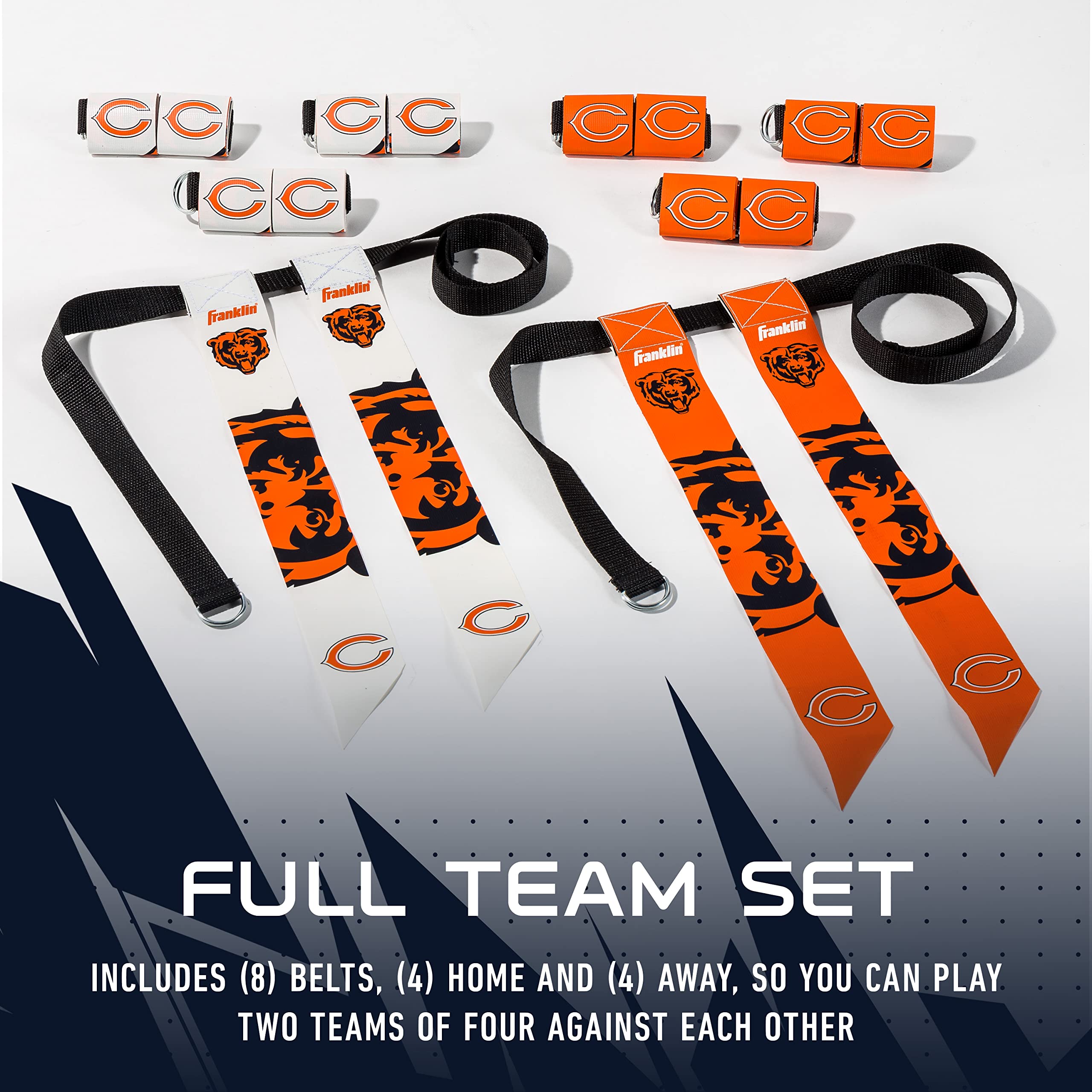 Foto 4 pulgar | Set Con Bandera De Fútbol Americano Franklin Sports Nfl Chicago Bears - Venta Internacional.