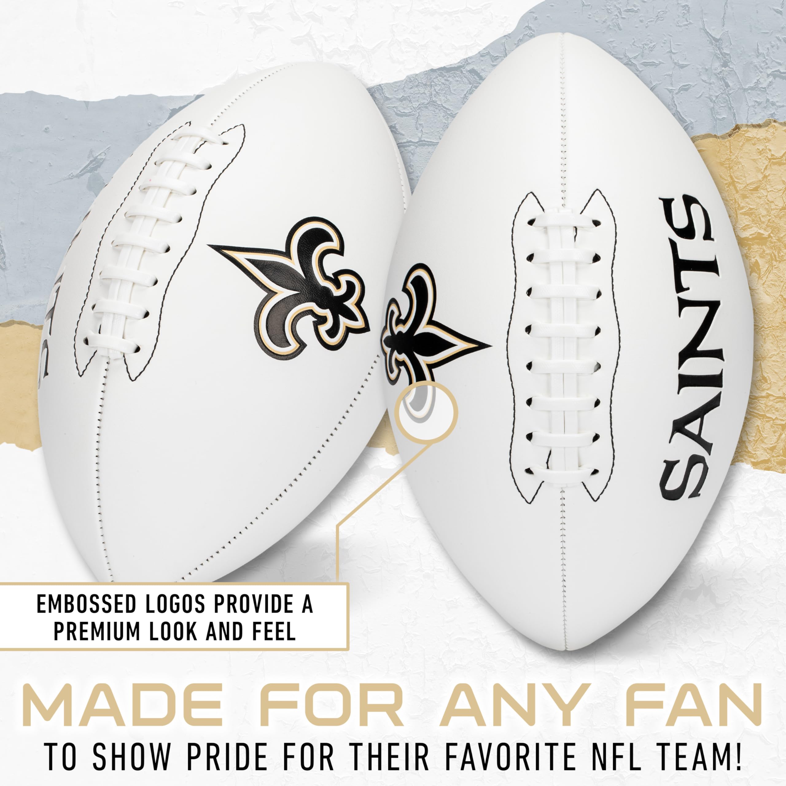 Foto 4 pulgar | Autógrafo De Football Franklin Sports Nfl New Orleans Saints - Venta Internacional.