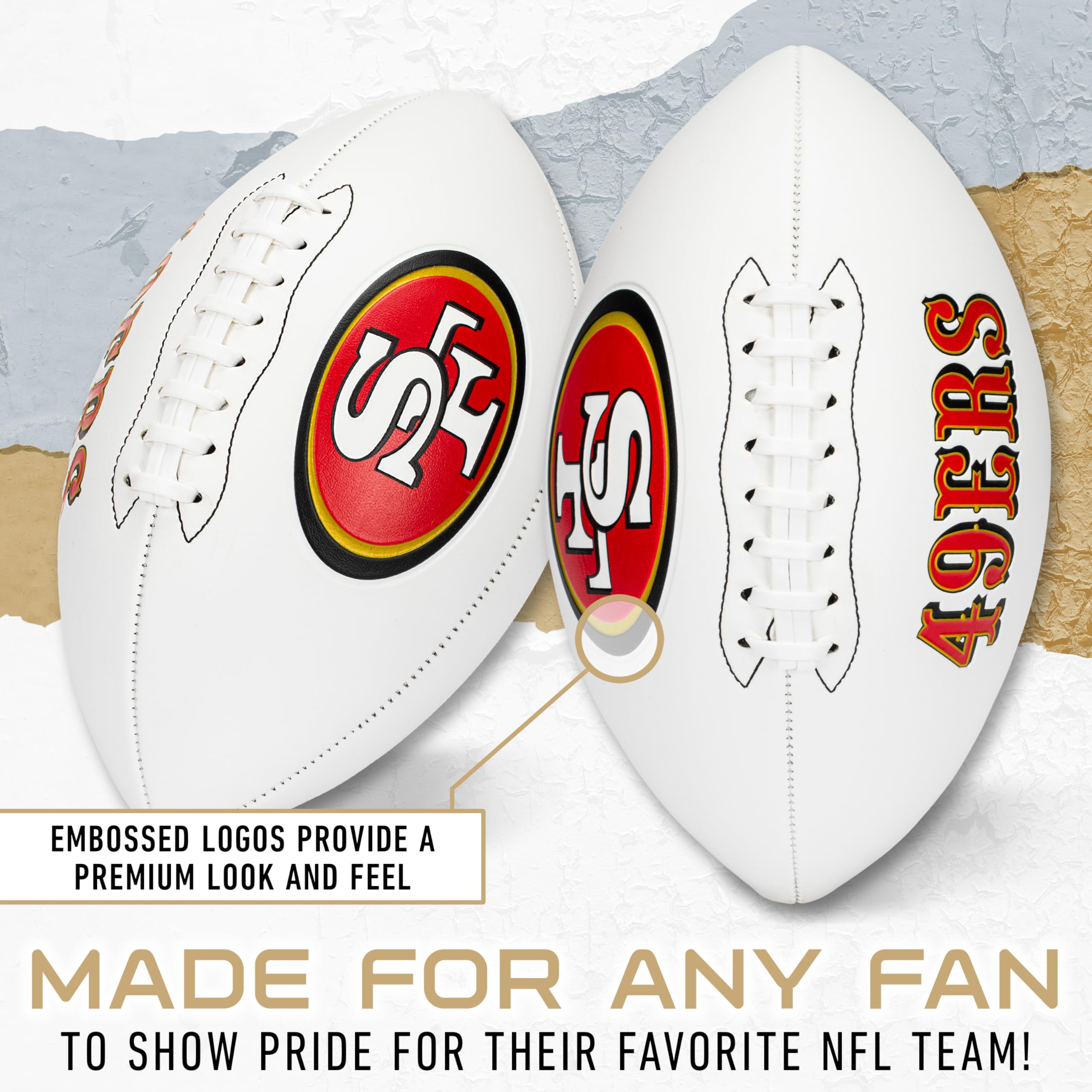 Foto 4 pulgar | Autógrafo De Football Franklin Sports Nfl San Francisco 49ers - Venta Internacional.