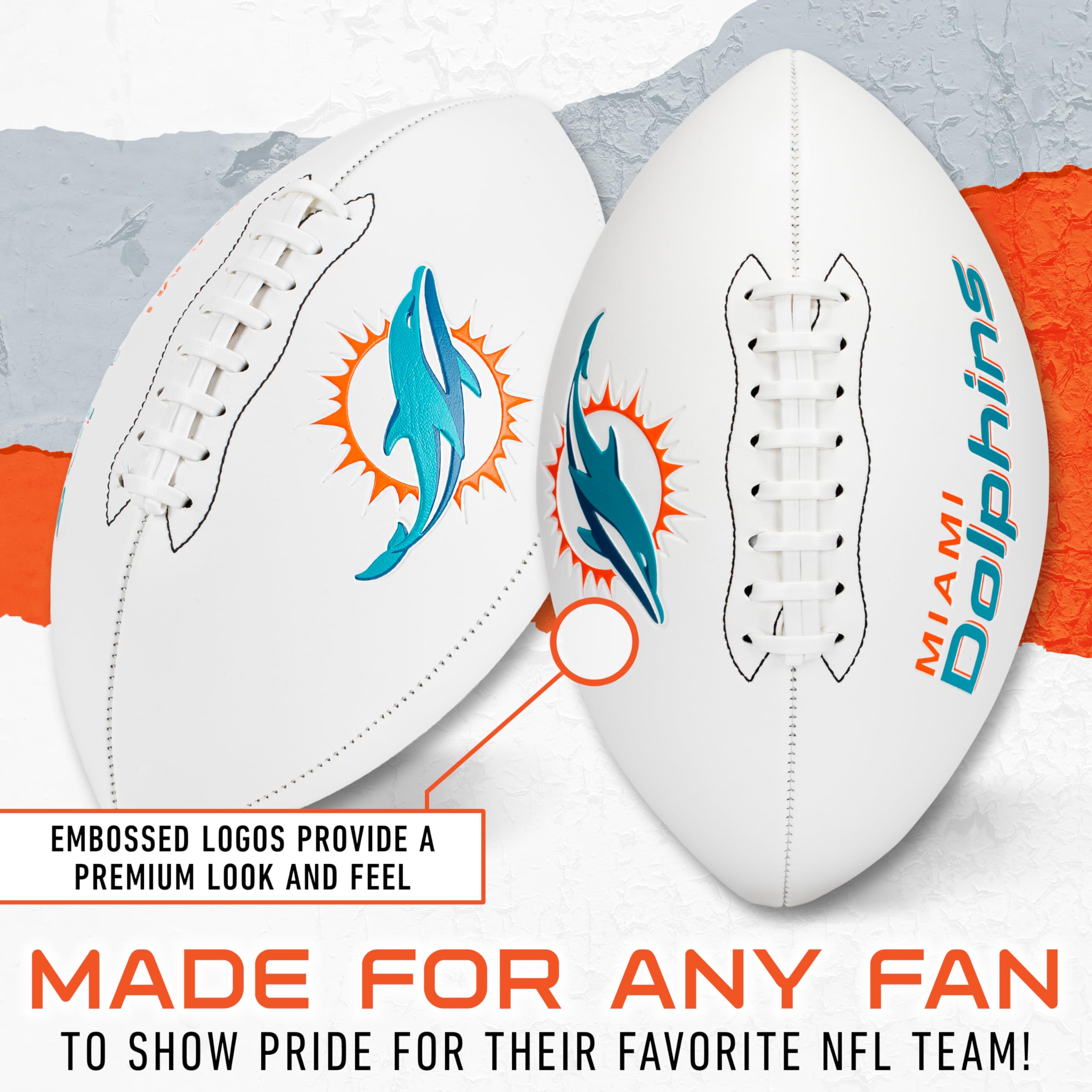 Foto 3 | Autógrafo De Football Franklin Sports Nfl Miami Dolphins - Venta Internacional.