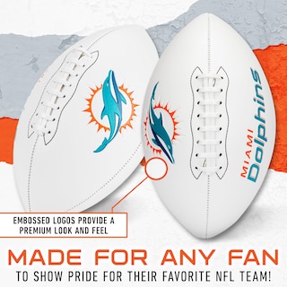 Foto 3 | Autógrafo De Football Franklin Sports Nfl Miami Dolphins - Venta Internacional.