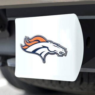 Foto 5 | Funda De Enganche Fanmats Nfl Denver Broncos Blanca Con Logotipo Cromado - Venta Internacional.