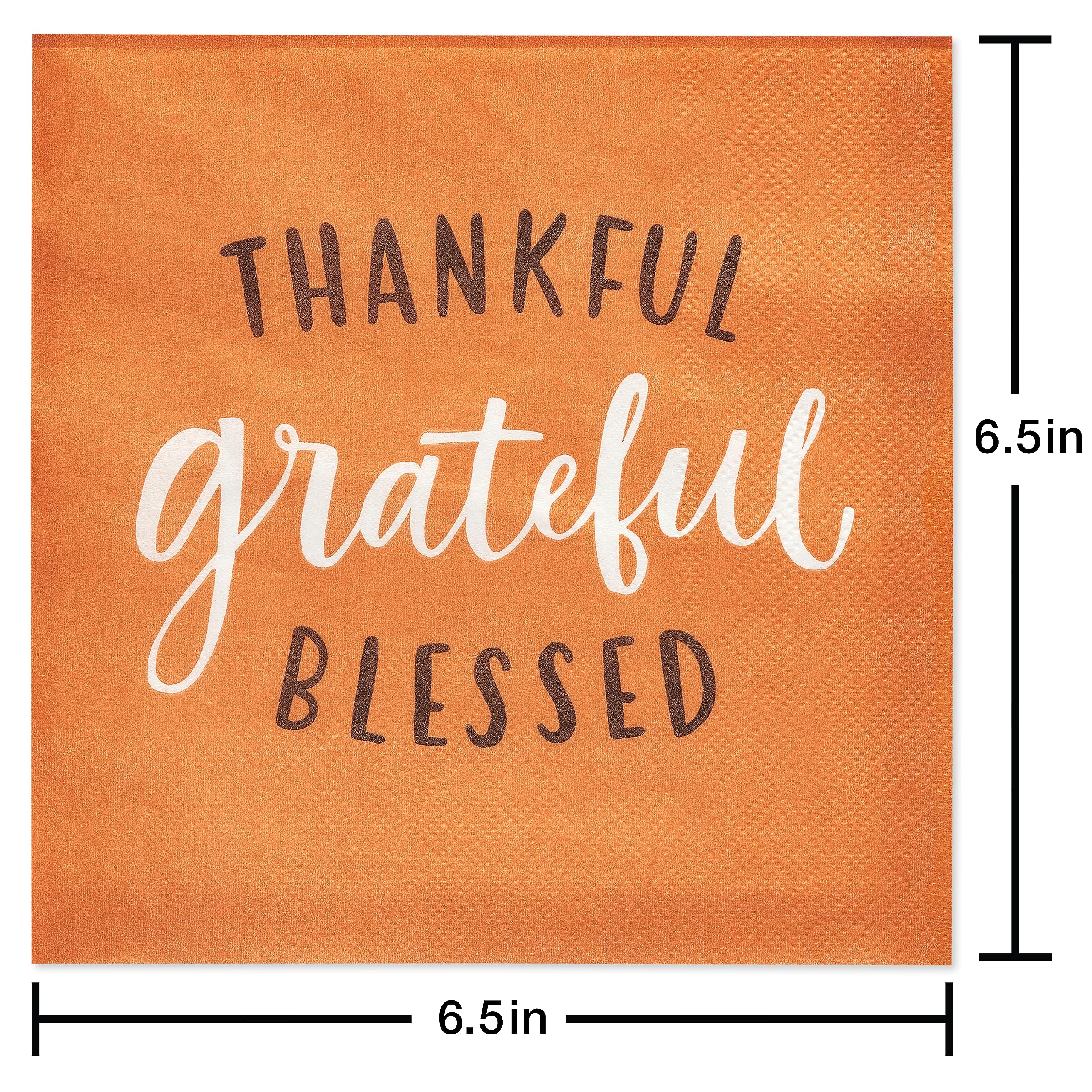 Foto 4 pulgar | Servilletas American Greetings Thankful, 50 Unidades, 16,5 Cm - Venta Internacional.