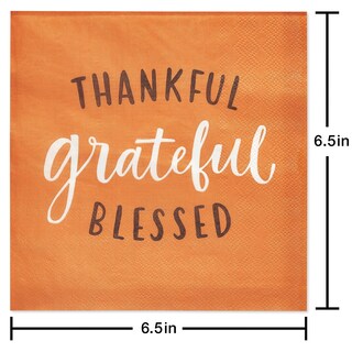 Foto 3 | Servilletas American Greetings Thankful, 50 Unidades, 16,5 Cm - Venta Internacional.