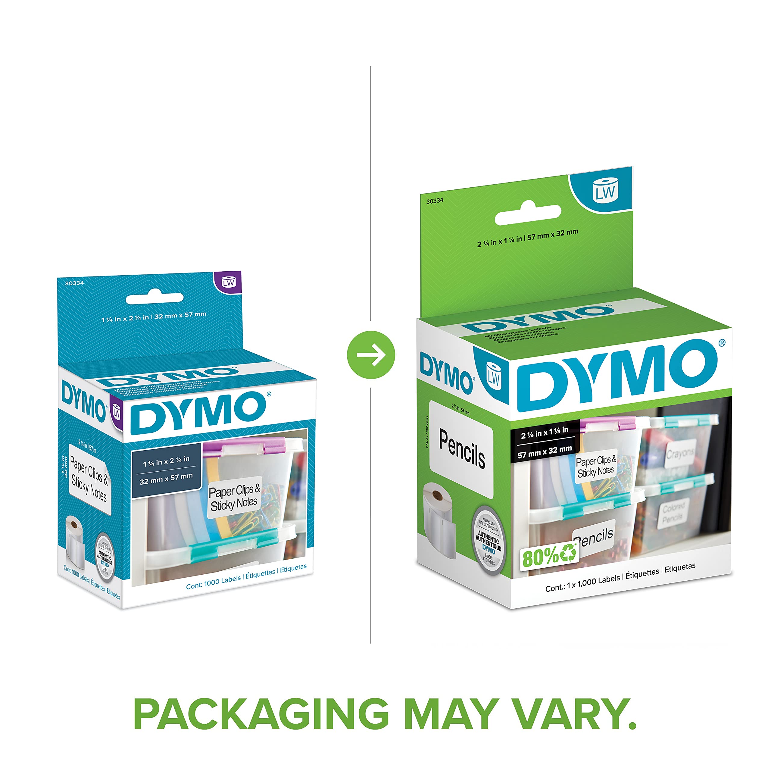 Foto 3 pulgar | Etiquetas Multiusos Dymo Lw Para Grabadora De Etiquetas 1-1/4 X 2-1/4 - Venta Internacional.