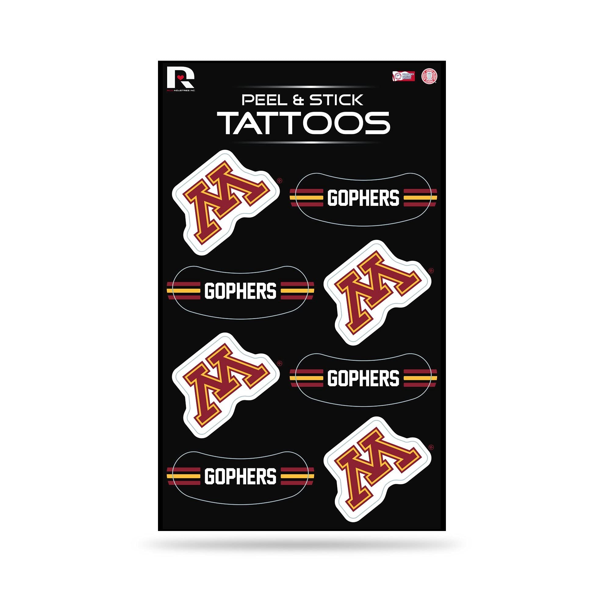 Tatuajes Temporales Rico Industries Ncaa Minnesota Golden Gophers - Venta Internacional.