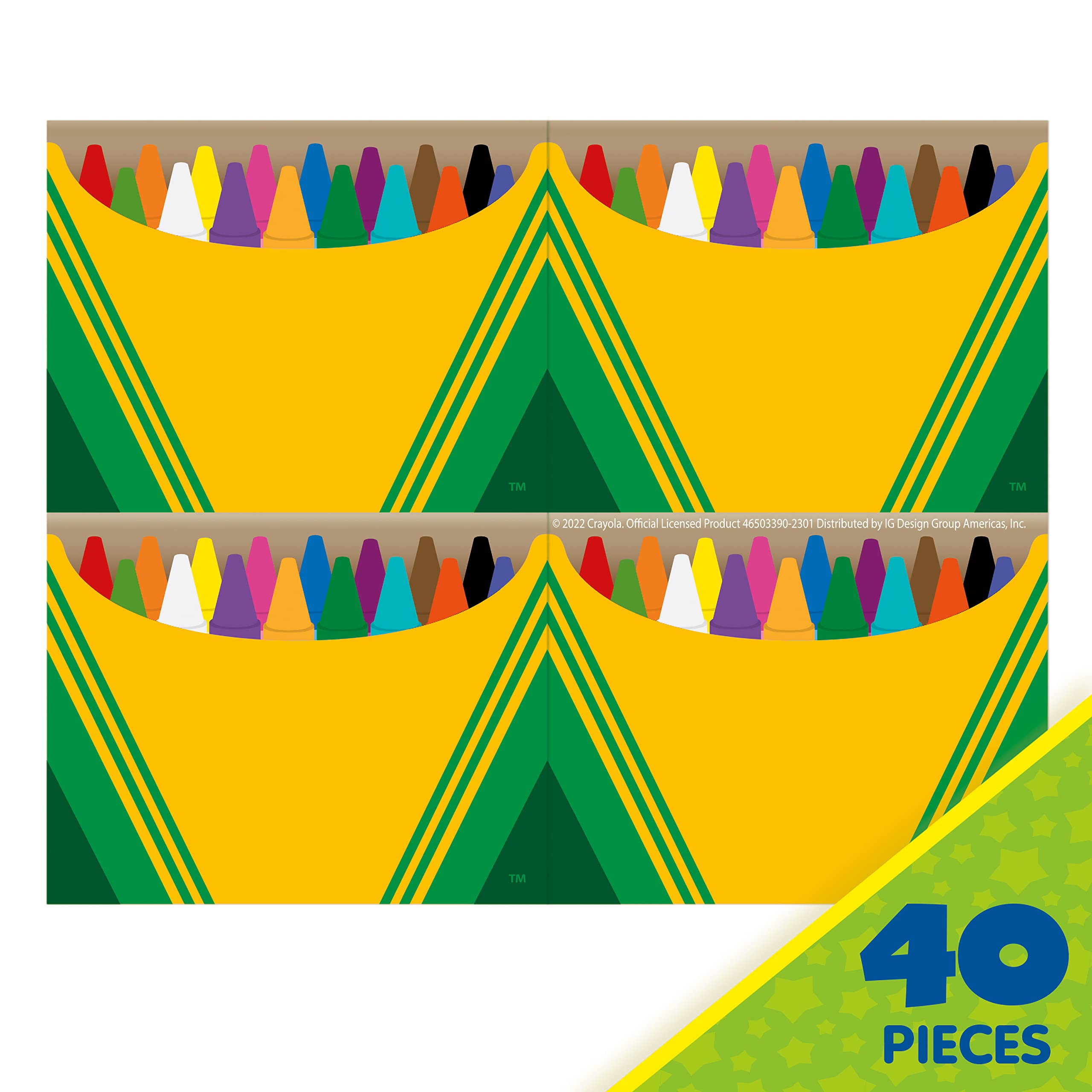 Foto 2 | Etiquetas De Identificación Eureka Crayola, Crayones Autoadhesivos, 40 Unidades - Venta Internacional.