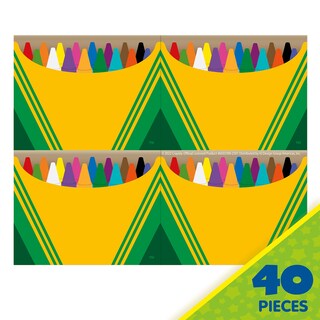 Foto 2 | Etiquetas De Identificación Eureka Crayola, Crayones Autoadhesivos, 40 Unidades - Venta Internacional.