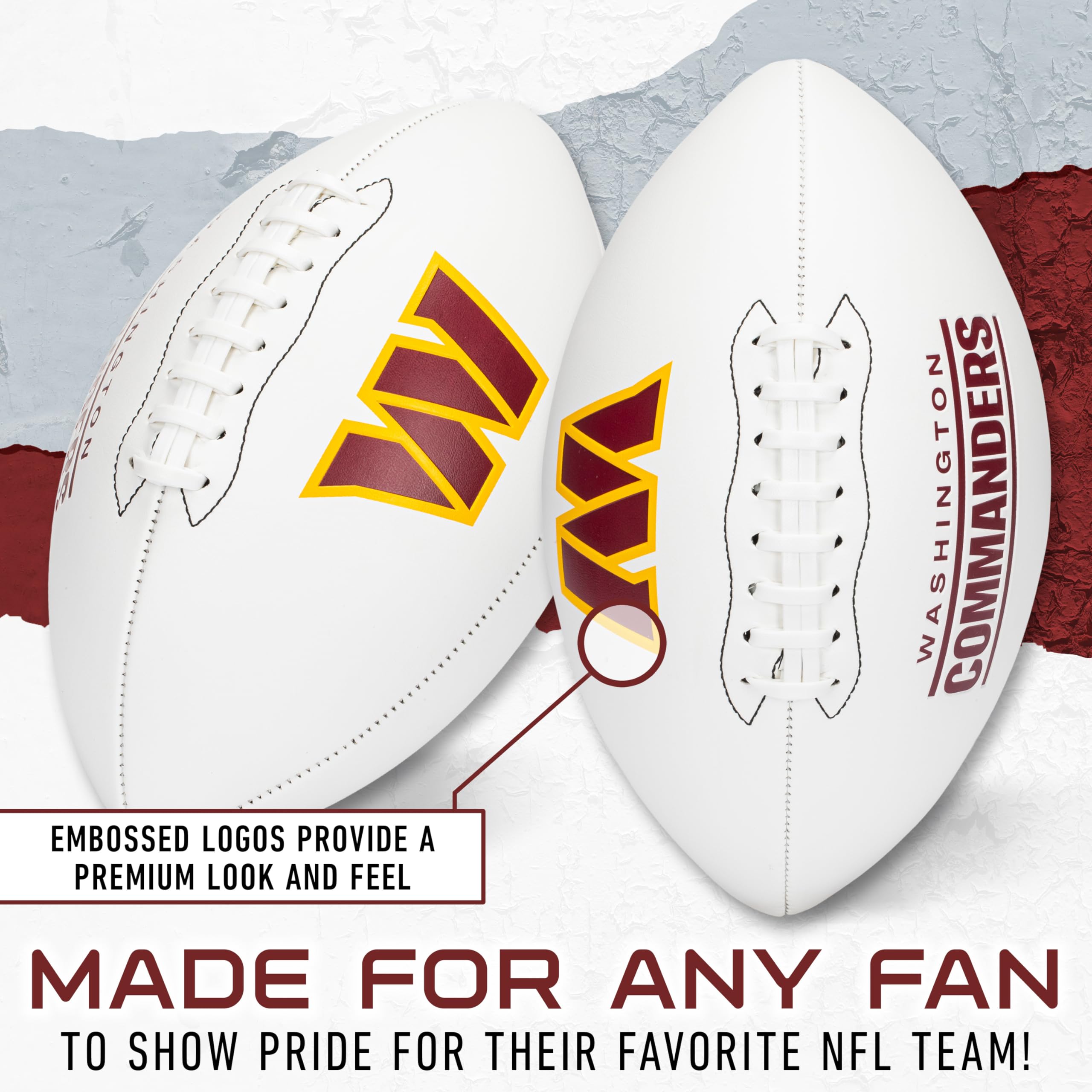 Foto 4 pulgar | Autógrafo De Football Franklin Sports Nfl Washington Commanders - Venta Internacional.