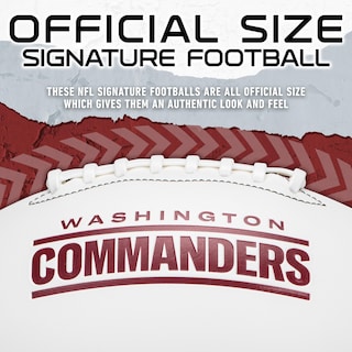 Foto 4 | Autógrafo De Football Franklin Sports Nfl Washington Commanders - Venta Internacional.