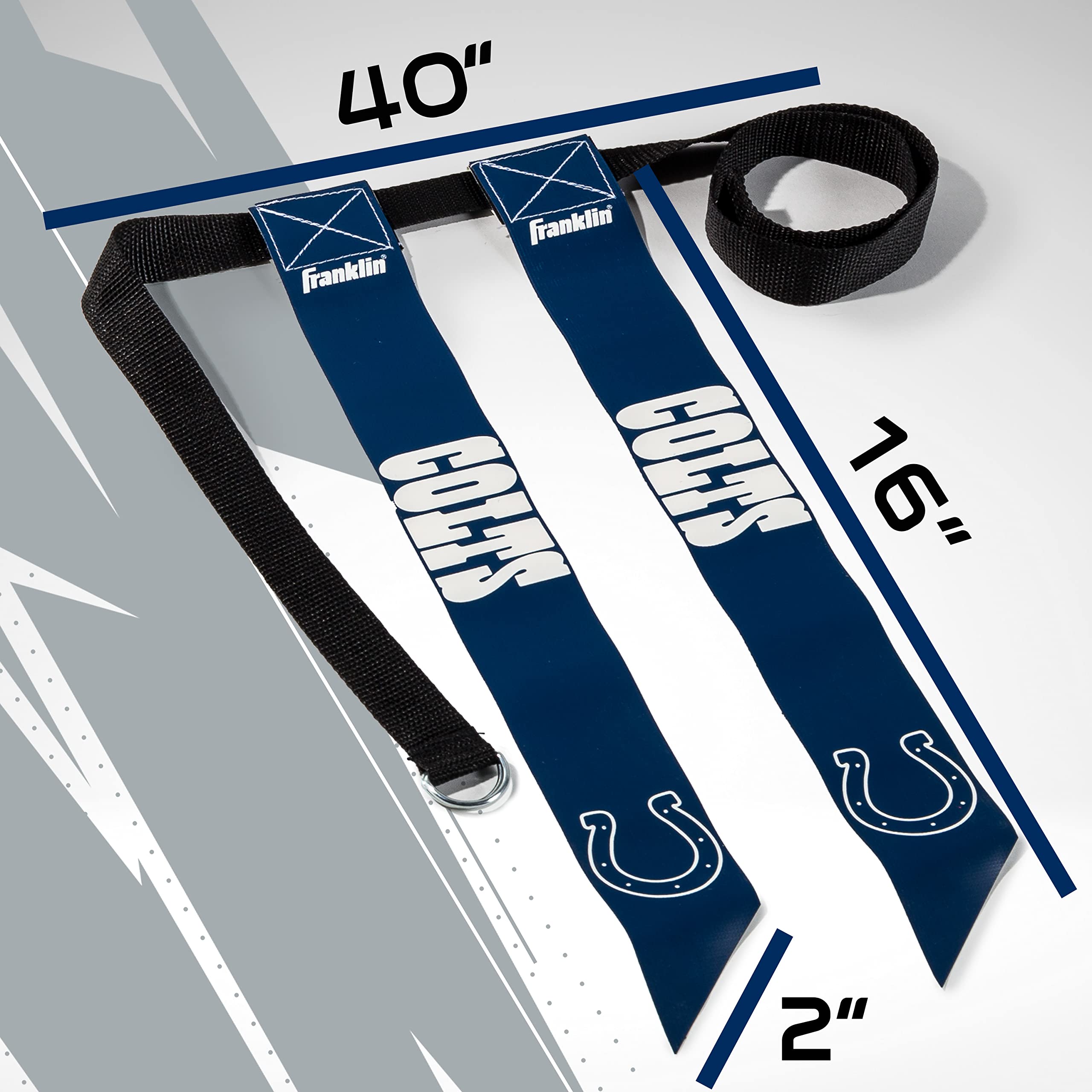 Foto 3 pulgar | Set Con Bandera De Fútbol Americano Franklin Sports Nfl Indianapolis Colts - Venta Internacional.