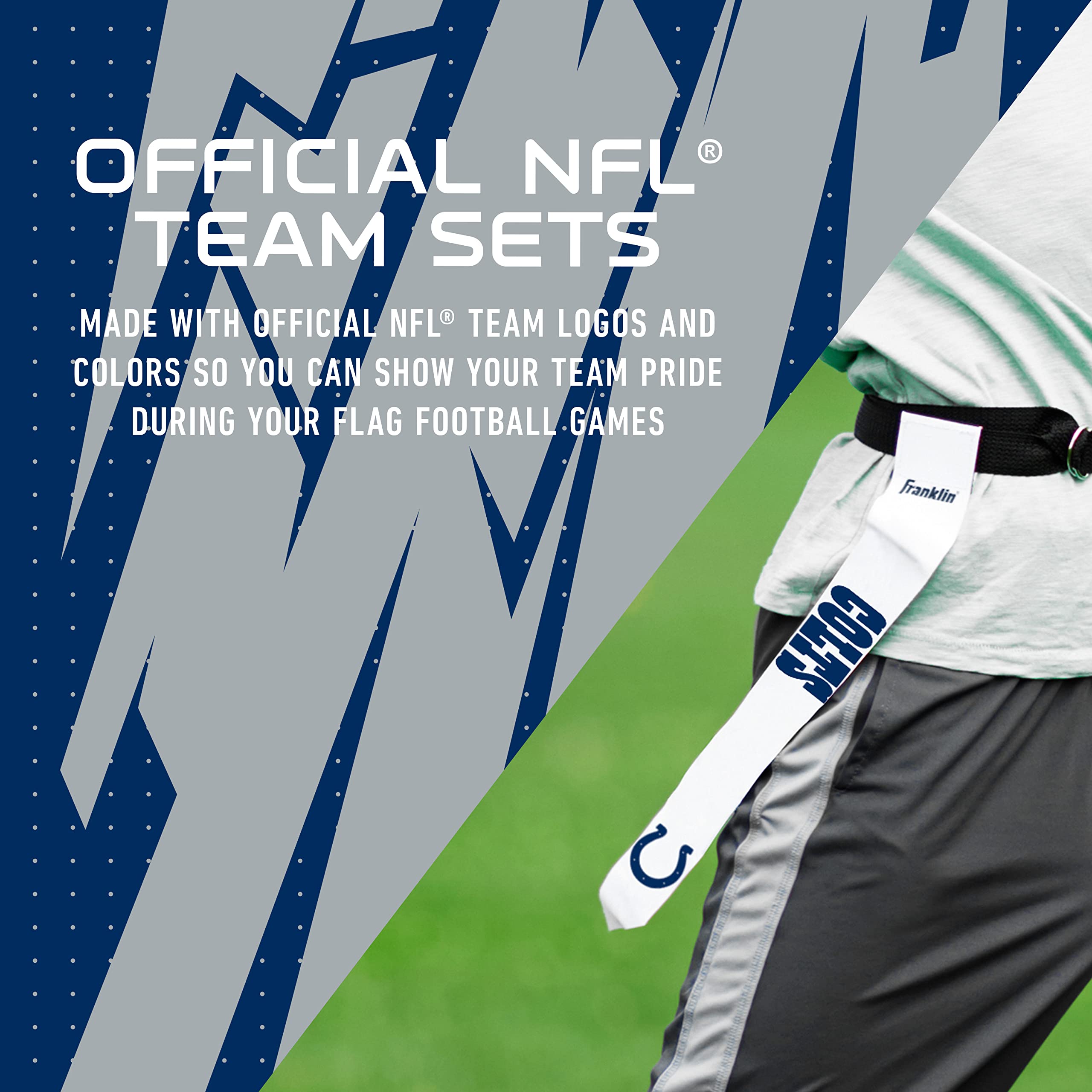 Foto 4 | Set Con Bandera De Fútbol Americano Franklin Sports Nfl Indianapolis Colts - Venta Internacional.