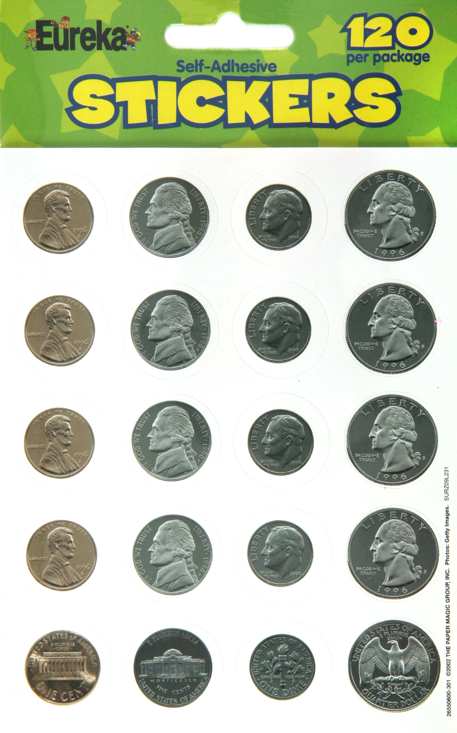 Calcomanía Eureka Money Stickers - Venta Internacional.