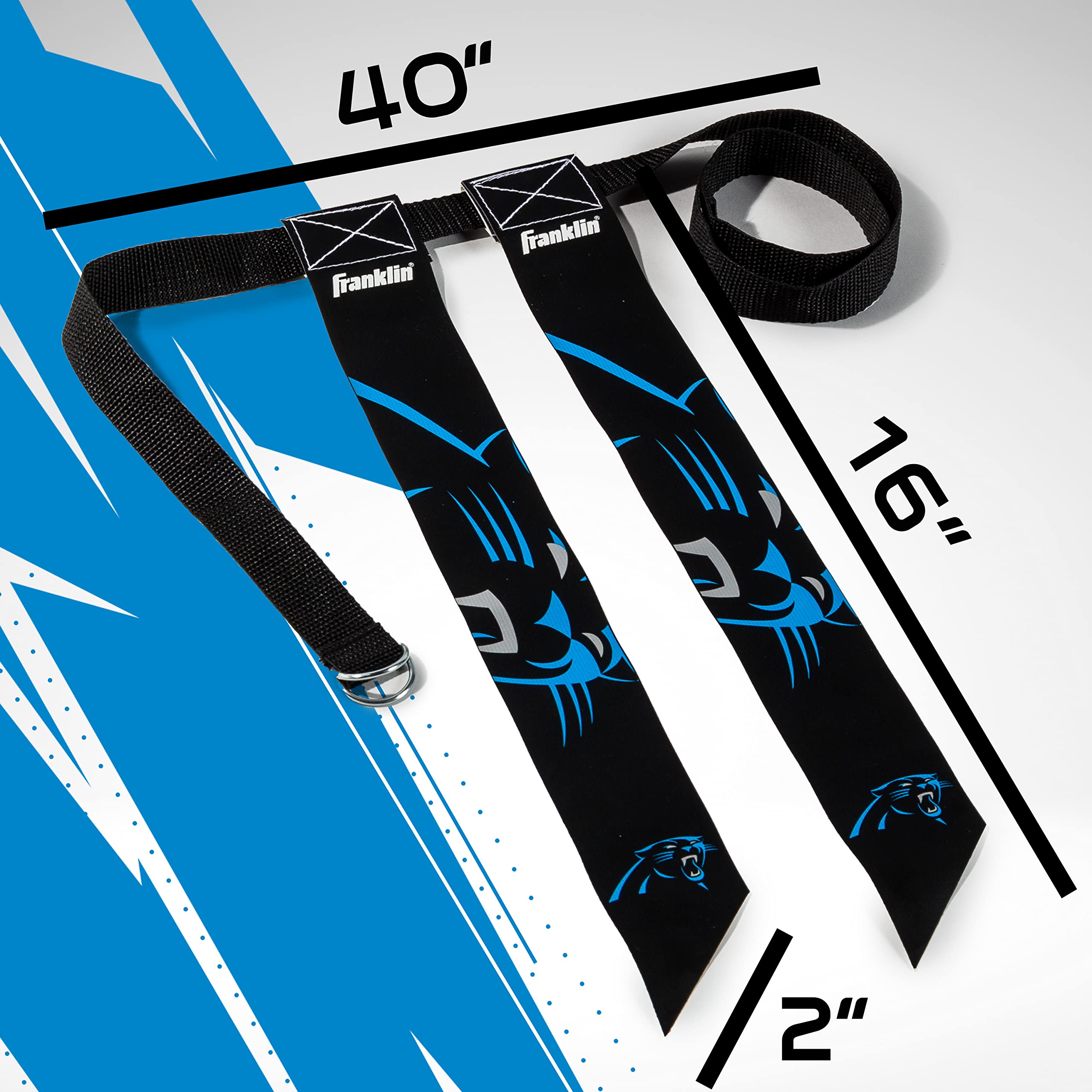 Foto 3 pulgar | Set Con Bandera De Fútbol Americano Franklin Sports Nfl Carolina Panthers - Venta Internacional.