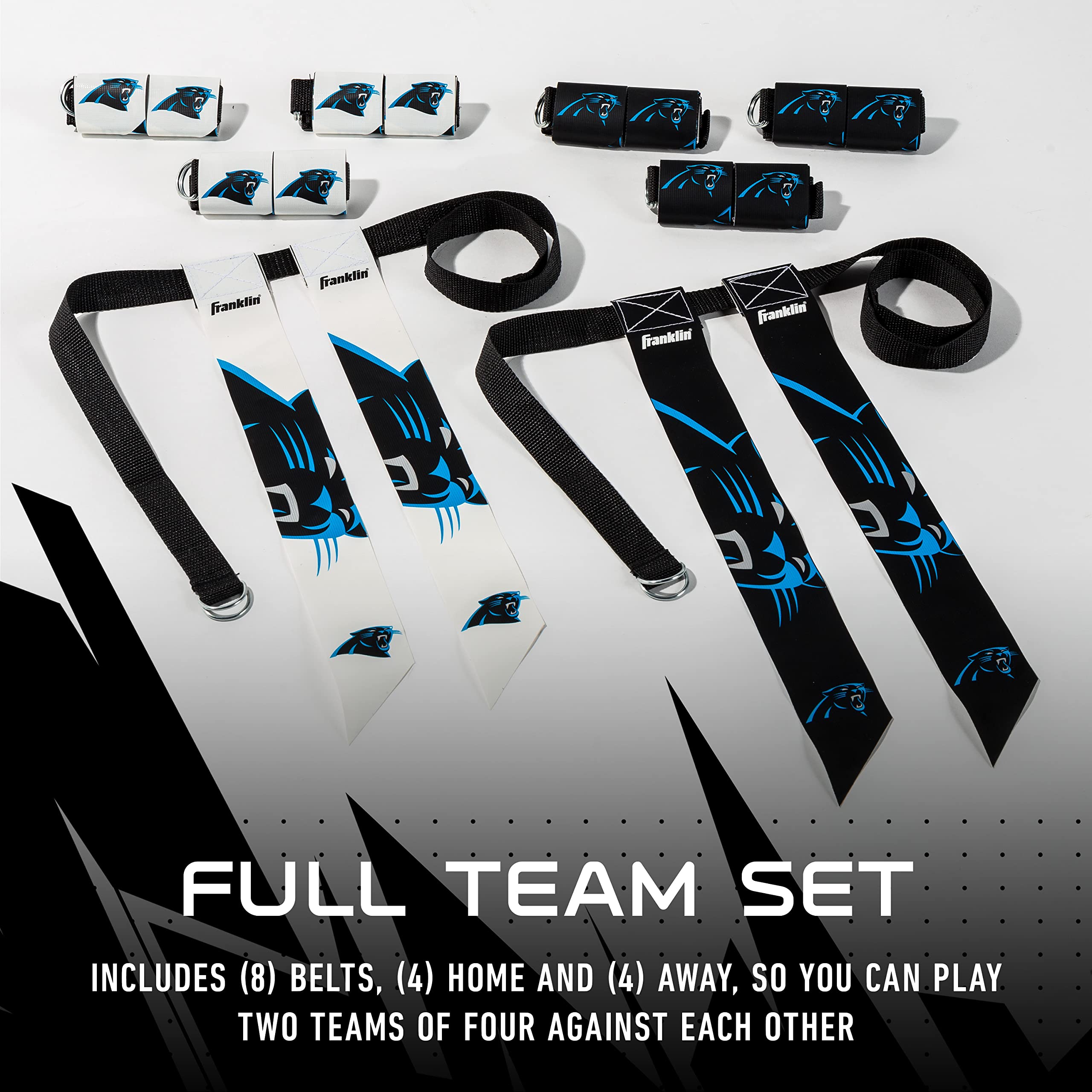 Foto 4 pulgar | Set Con Bandera De Fútbol Americano Franklin Sports Nfl Carolina Panthers - Venta Internacional.