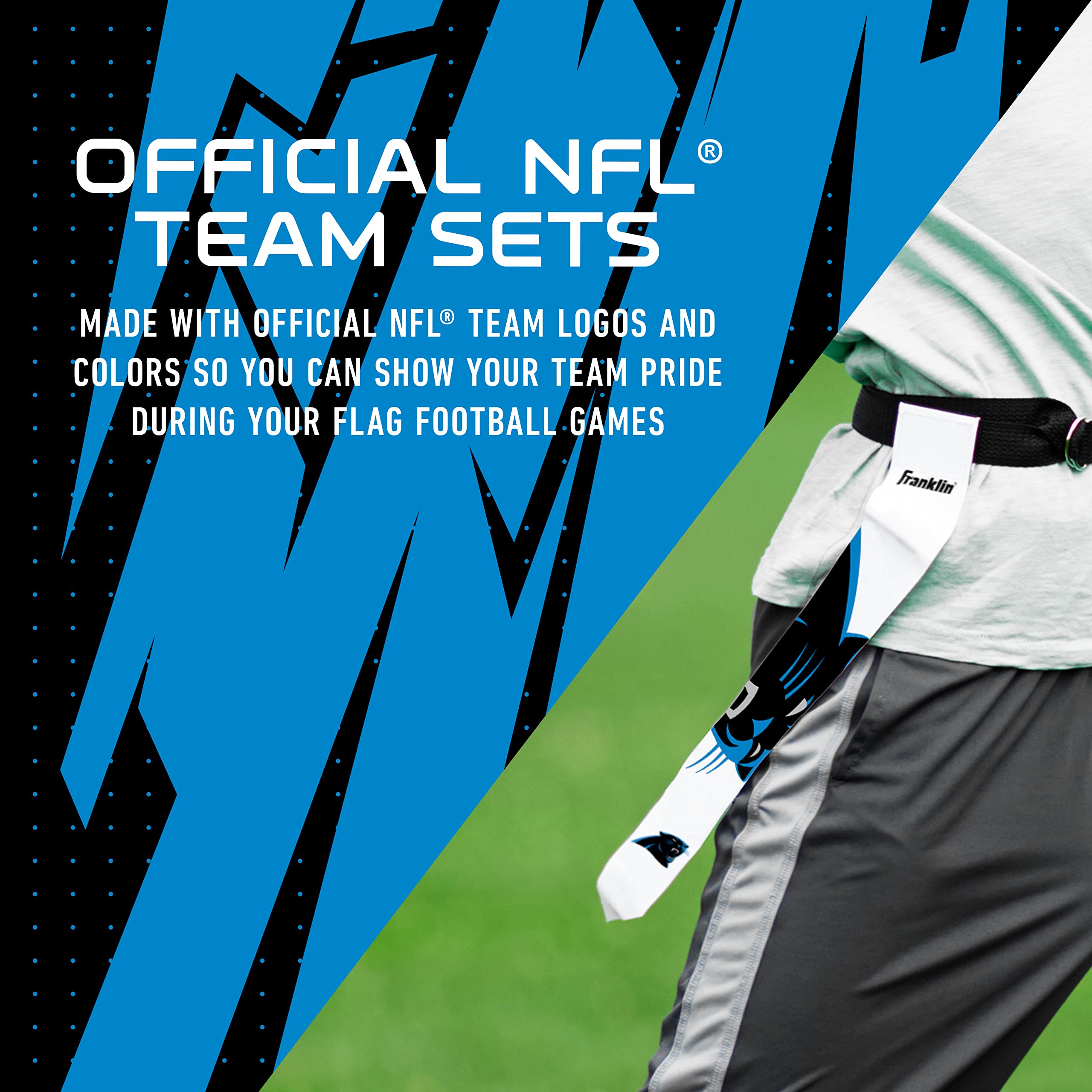 Foto 5 pulgar | Set Con Bandera De Fútbol Americano Franklin Sports Nfl Carolina Panthers - Venta Internacional.