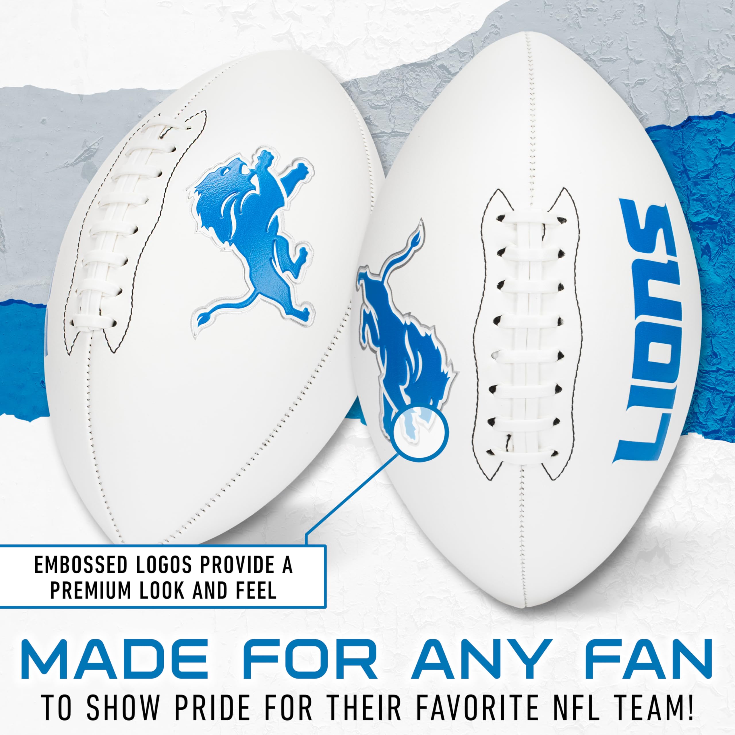 Foto 4 pulgar | Autógrafo De Football Franklin Sports Nfl Detroit Lions - Venta Internacional.
