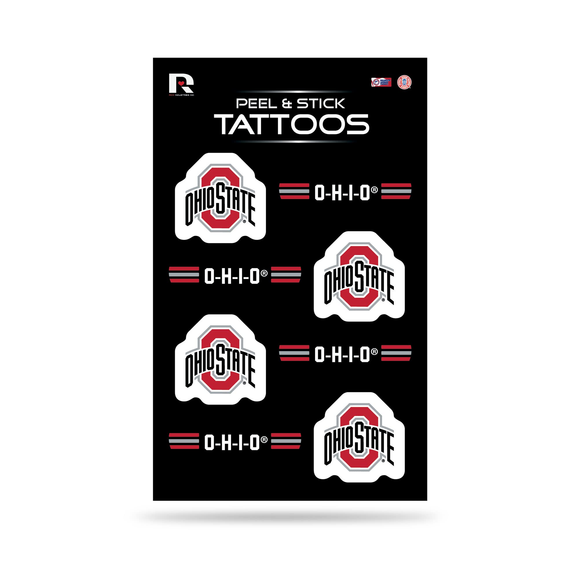 Foto 2 pulgar | Tatuajes Temporales Rico Industries Ncaa Ohio State Buckeyes - Venta Internacional.