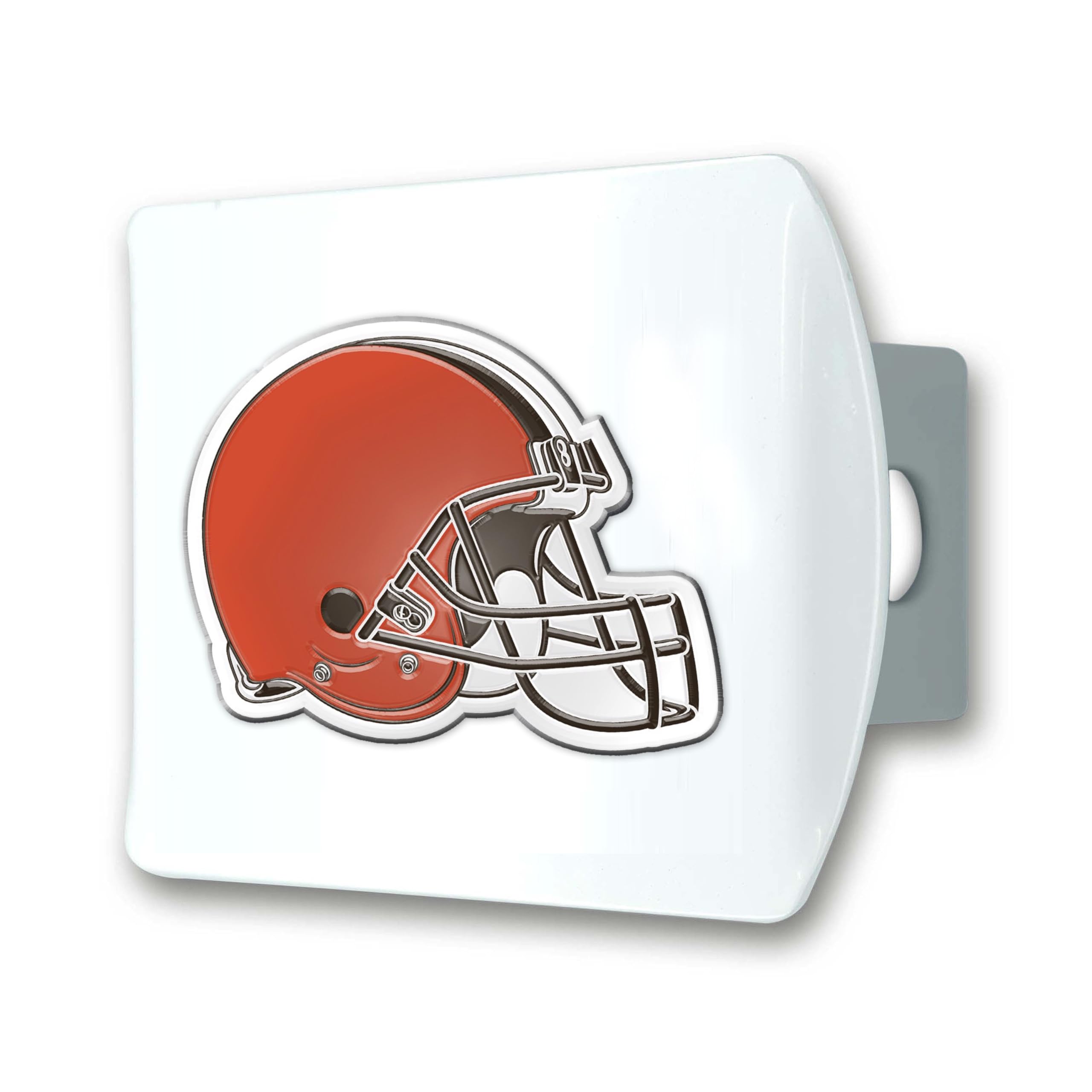Funda De Enganche Fanmats 43403 Nfl Cleveland Browns White Metal - Venta Internacional. $679