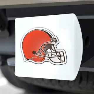 Foto 5 | Funda De Enganche Fanmats 43403 Nfl Cleveland Browns White Metal - Venta Internacional.