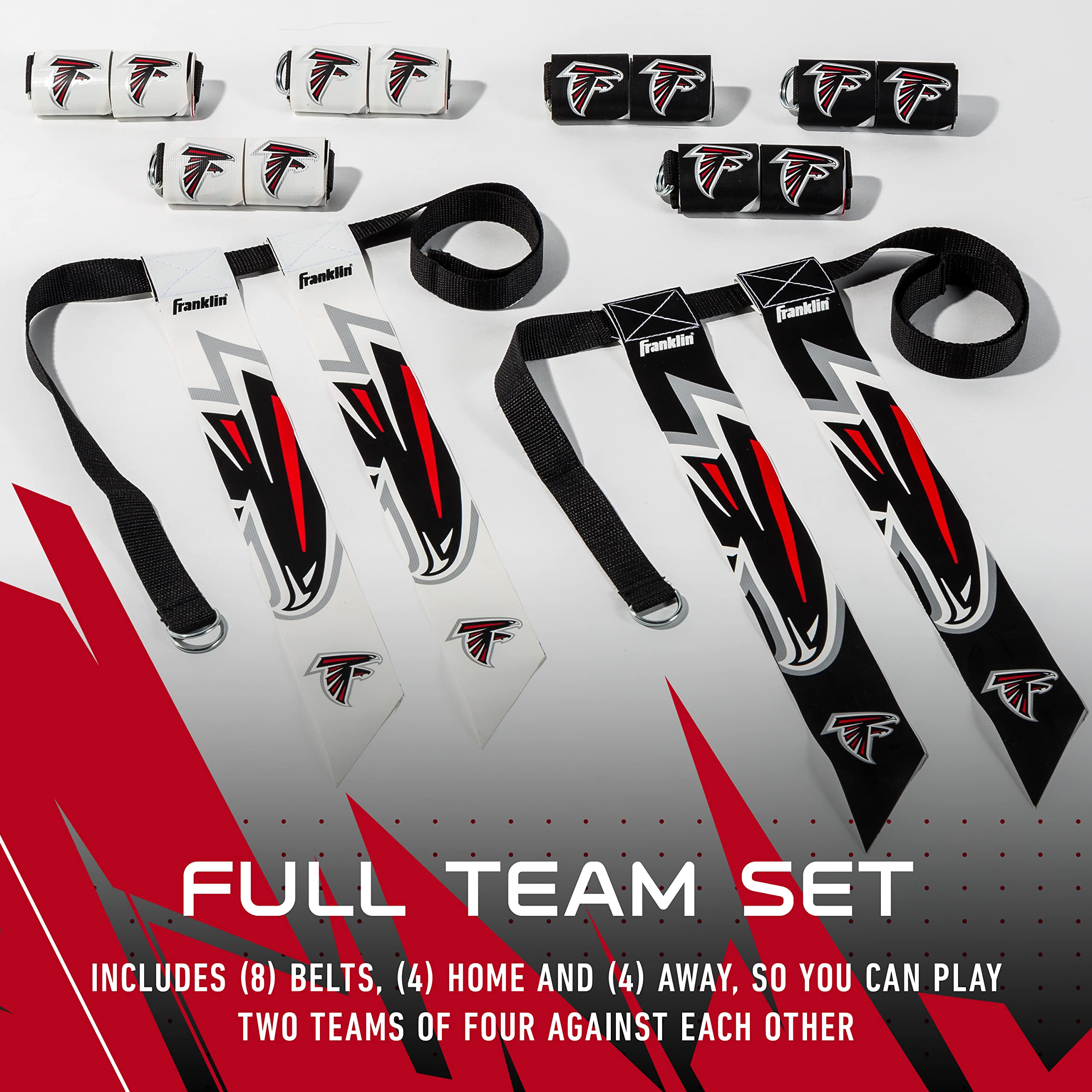 Foto 4 pulgar | Set Con Bandera De Fútbol Americano Franklin Sports Nfl Atlanta Falcons - Venta Internacional.