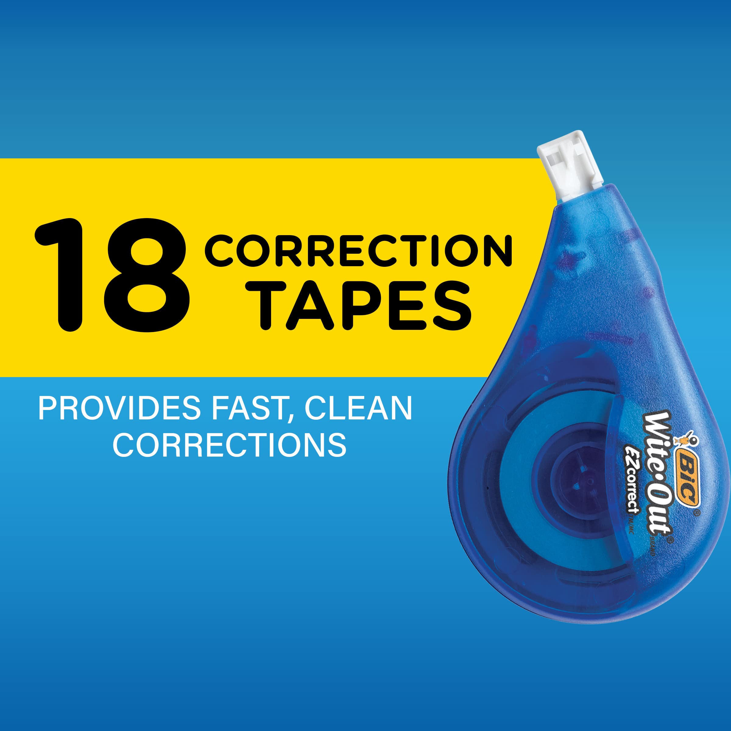 Foto 3 pulgar | Cinta Correctora Bic Wite-out Brand Ez Correct, 39,3 M, Paquete De 18 - Venta Internacional.