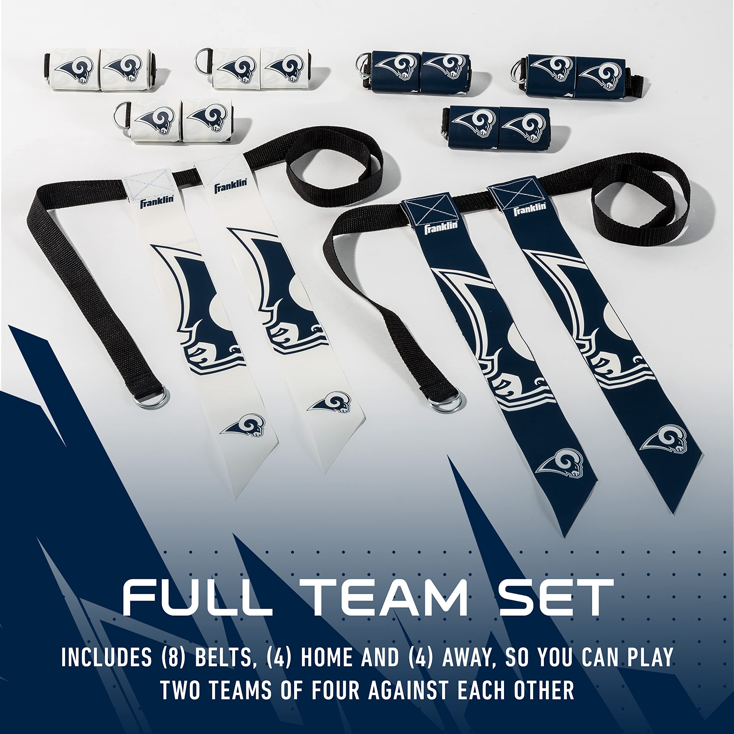 Foto 4 pulgar | Set Con Bandera De Fútbol Americano Franklin Sports Nfl Los Angeles Rams - Venta Internacional.