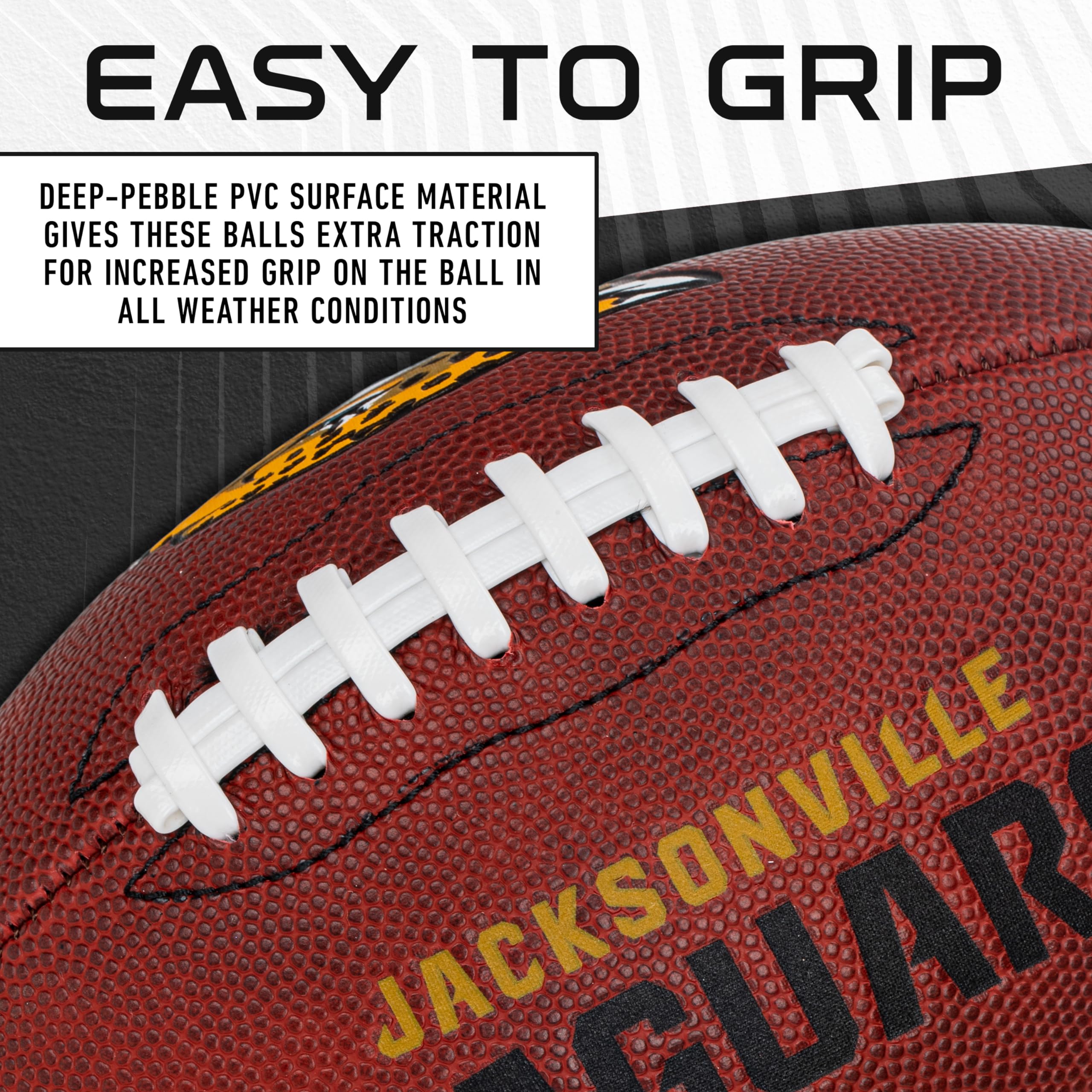 Foto 6 pulgar | Fútbol Americano Franklin Sports Nfl Jacksonville Jaguars Juvenil - Venta Internacional.