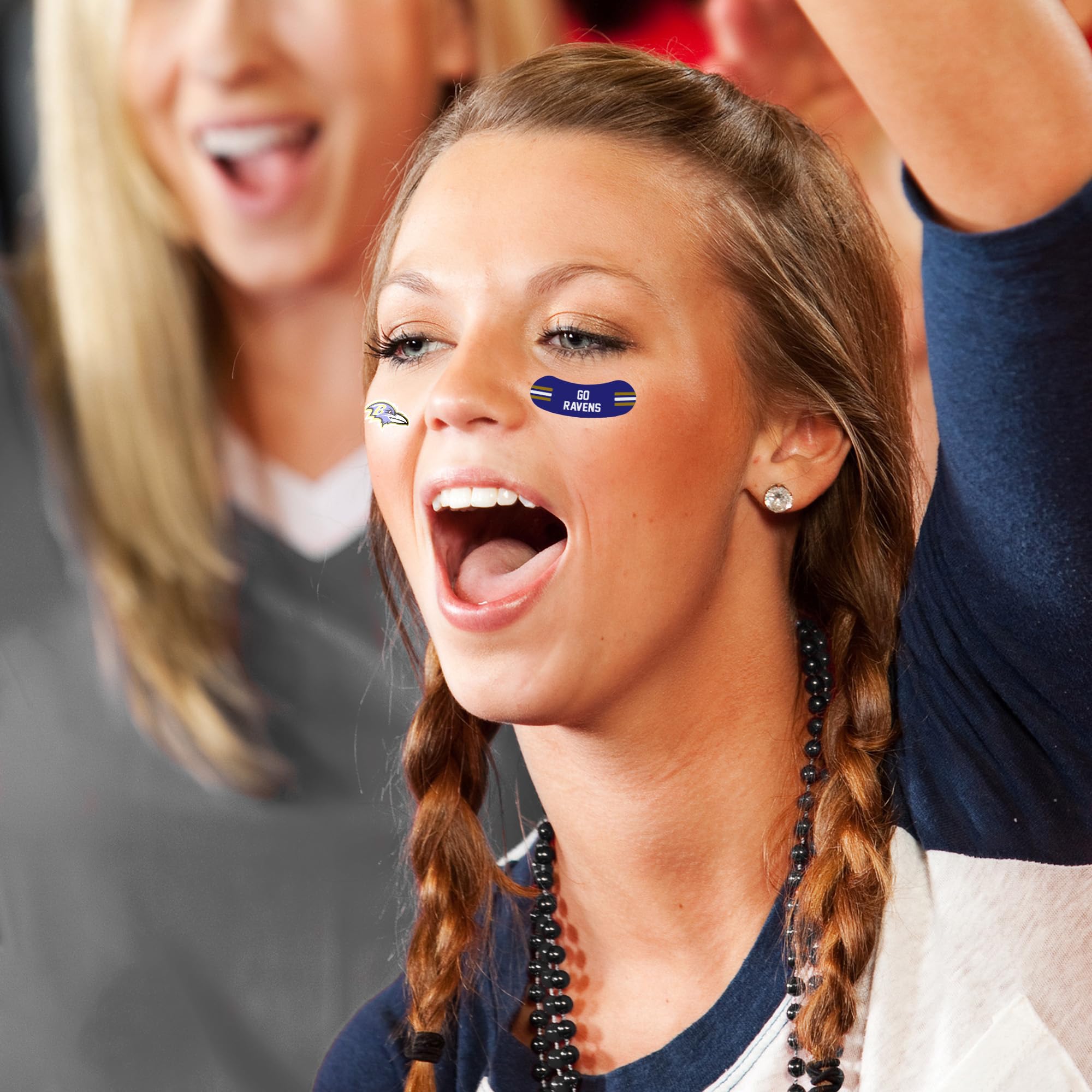 Foto 4 pulgar | Tatuajes Para Pelar Y Pegar Rico Industries Nfl Baltimore Ravens - Venta Internacional.