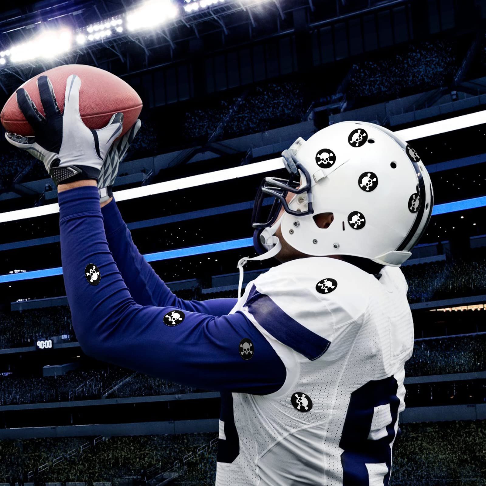 Foto 2 | Calcomanías Leinuosen Skull Youth Football Baseball - Venta Internacional.