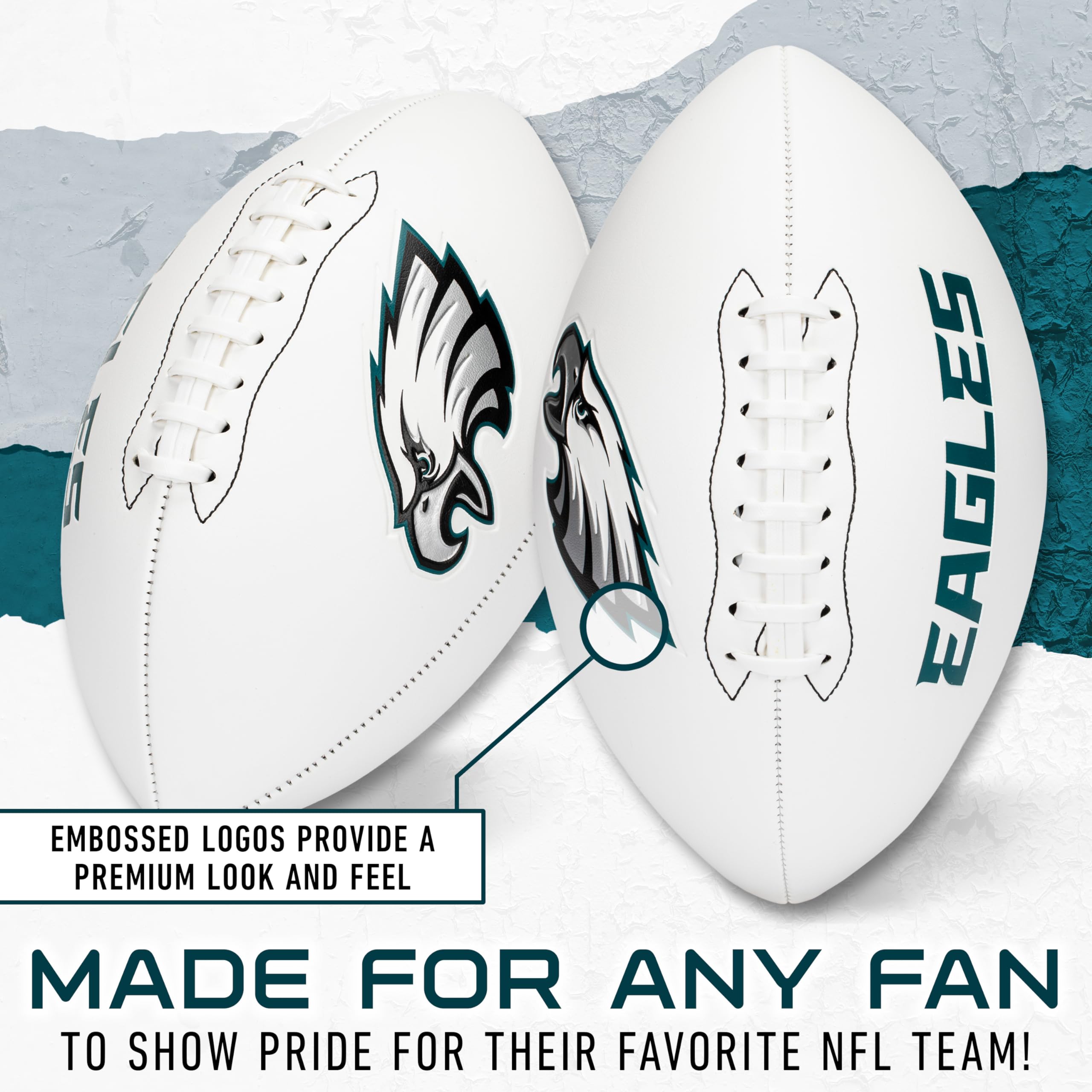 Foto 4 pulgar | Autógrafo De Football Franklin Sports Nfl Philadelphia Eagles - Venta Internacional.