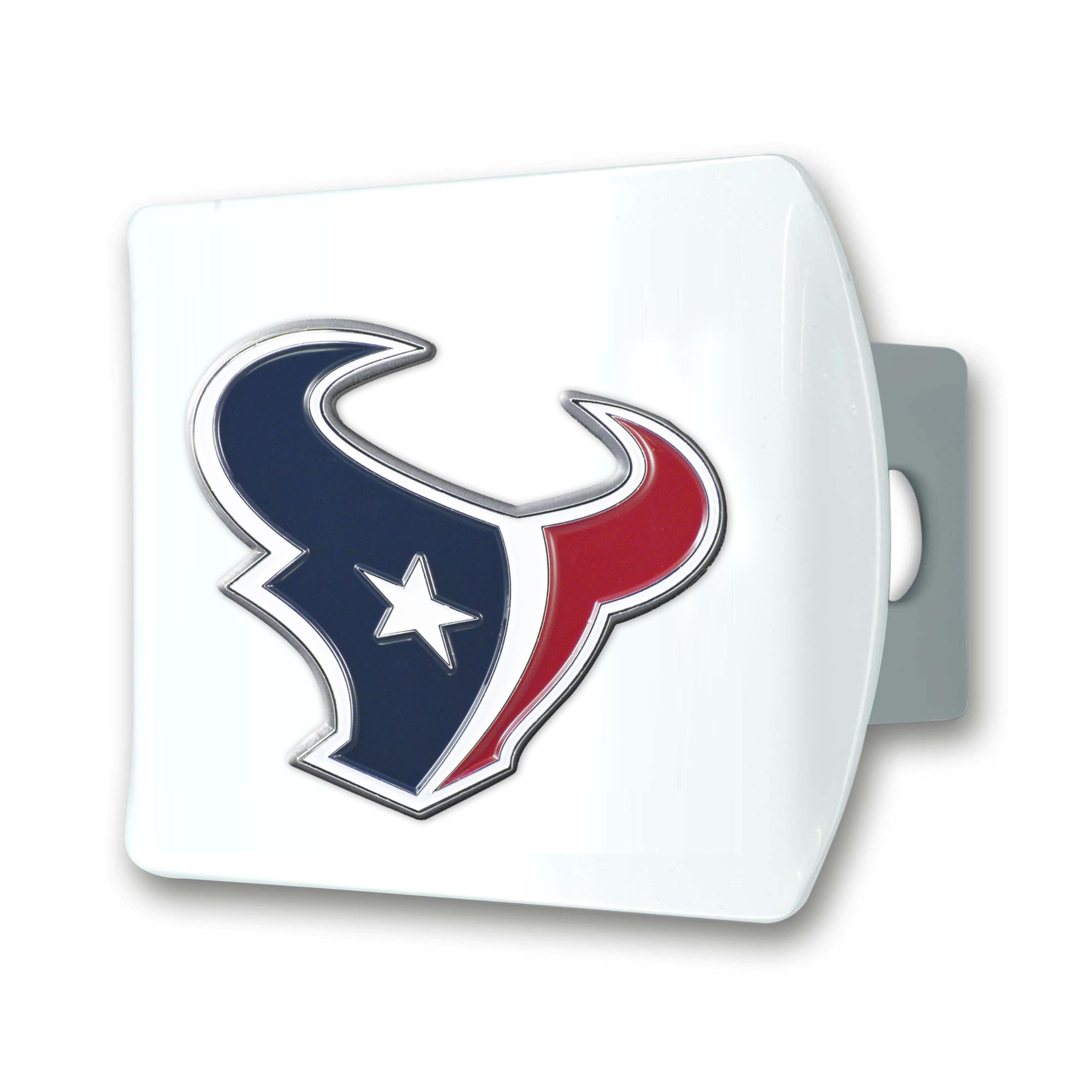 Funda De Enganche Fanmats Nfl Houston Texans Blanca Con Logotipo Cromado - Venta Internacional.