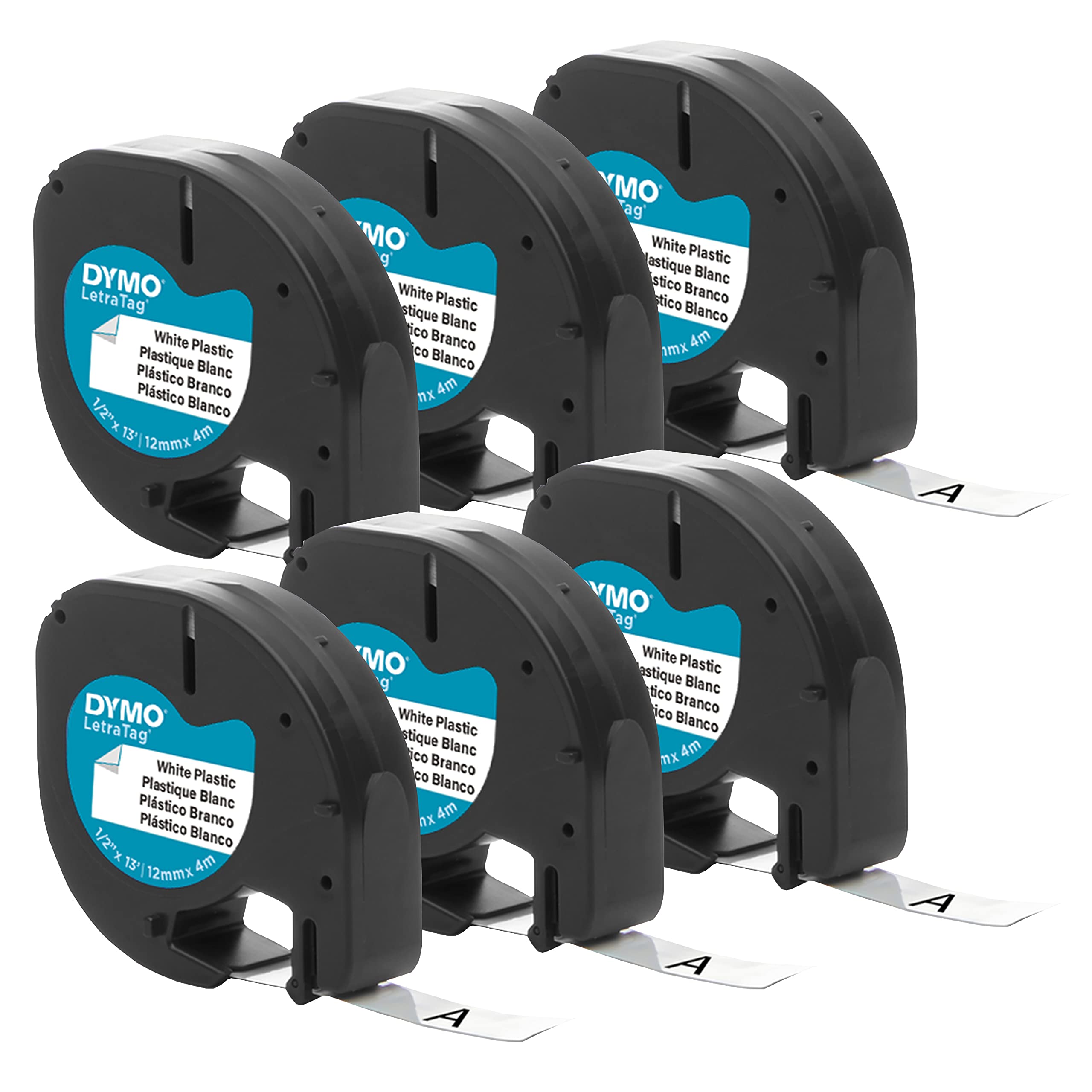 Cinta De Etiquetado Dymo Lt De Plástico Para Rotuladoras Letratag, 12 Mm - Venta Internacional.