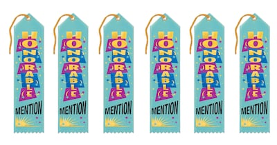Foto 1 | Award Ribbons Beistle Tdg-1199-022735300743, 5 X 20 Cm, Paquete De 6 - Venta Internacional.