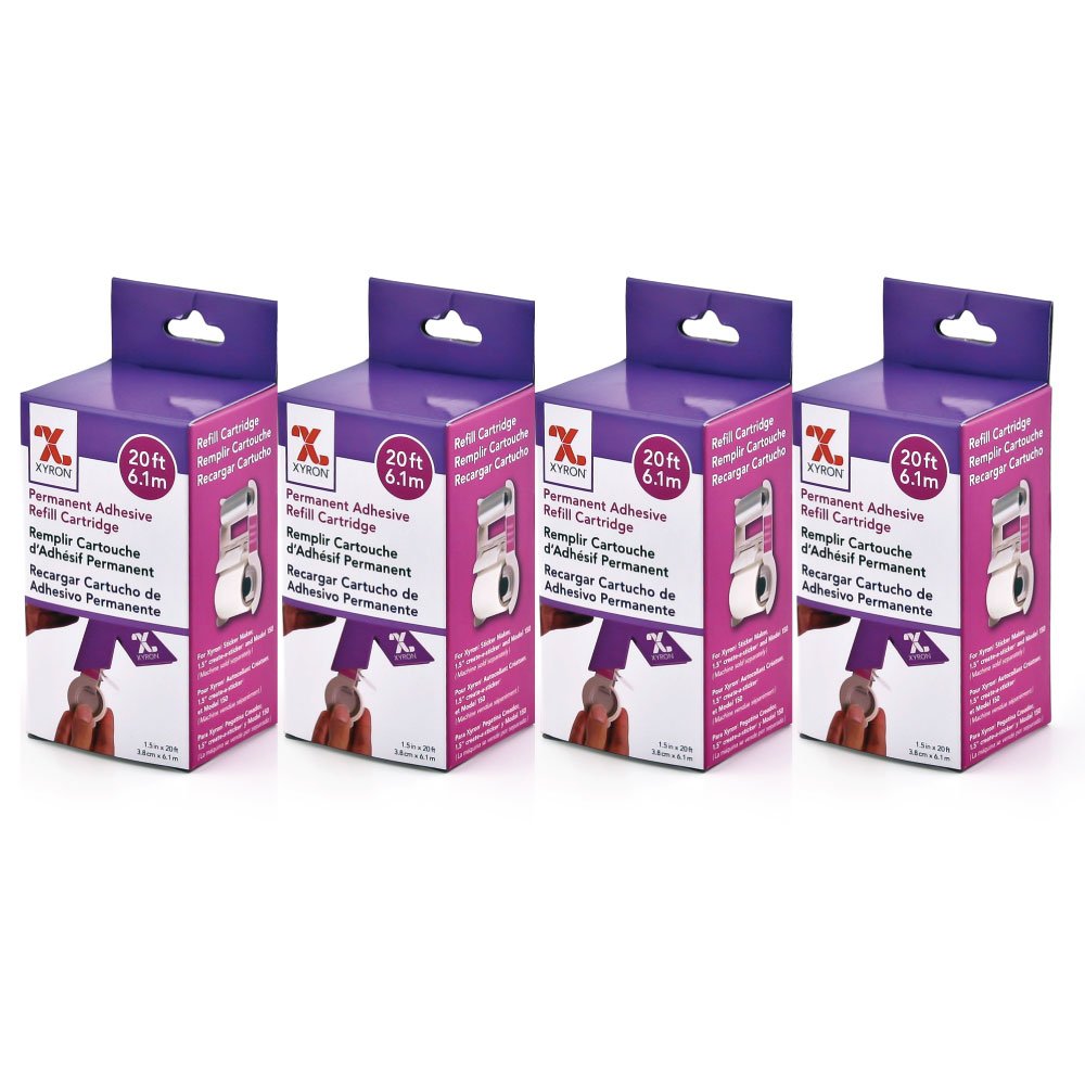 Cartuchos De Recarga Adhesiva Xyron X150 Sticker Maker  Paquete De 4 - Venta Internacional.