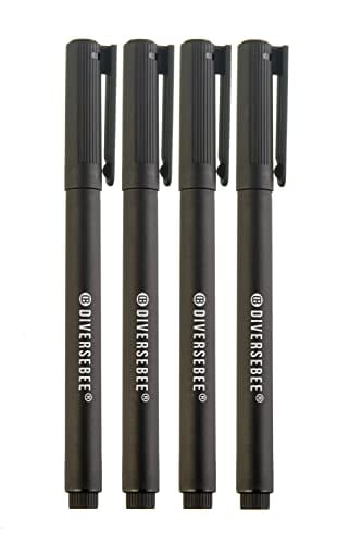 Venta Internacional - Plumillas Punta Fina Diversebee 4 Marcadores Secado Rápido Plumas Biblia Suministros Arte $357