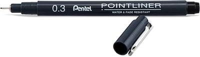 Foto 2 | Bolígrafo de Dibujo Pentel Arts Pointliner 0.3mm - Tinta Resistente al Agua