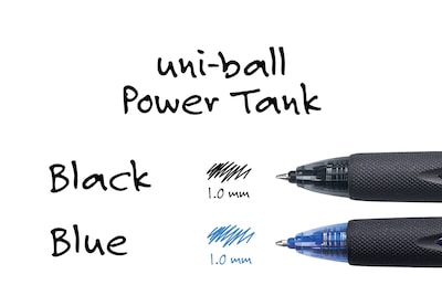 Foto 4 | Venta Internacional - Bolígrafo Uni-ball Powertank Rt Negro 1.0 Mm 12 Piezas