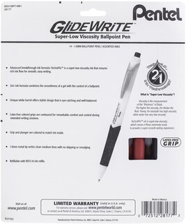 Foto 3 | Venta Internacional - Bolígrafo Pentel Glidewrite De 1.0 Mm