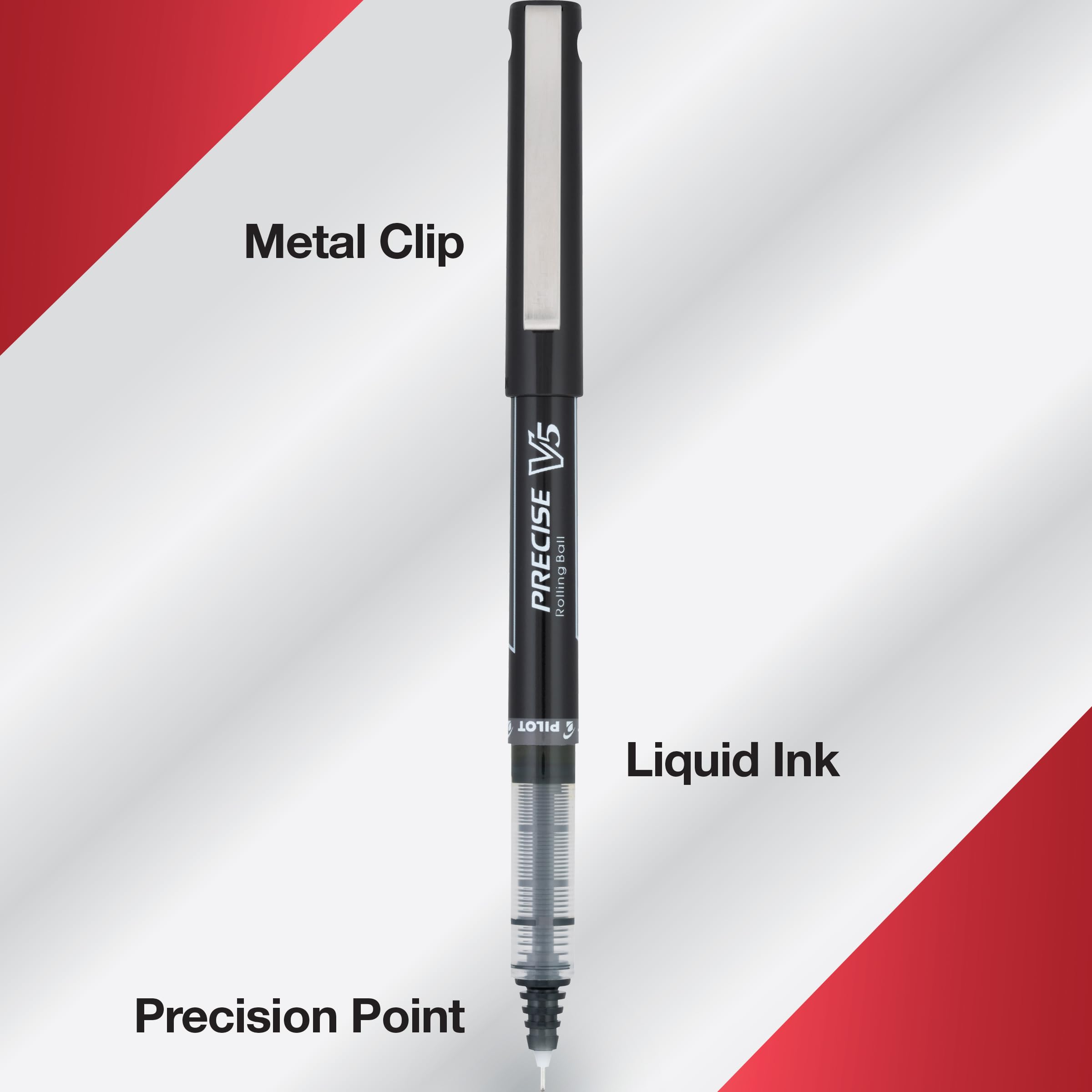 Foto 4 | Venta Internacional - Bolígrafo Pen Pilot Precise V5 Stick De Tinta Líquida, Color Azul