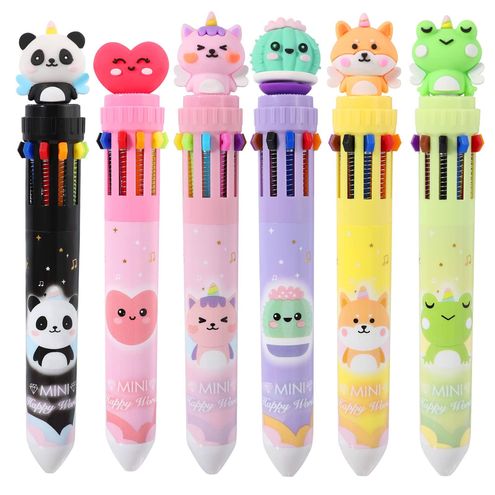 Venta Internacional - Bolígrafo Yoytoo Multicolor 0,5 mm 6 Piezas