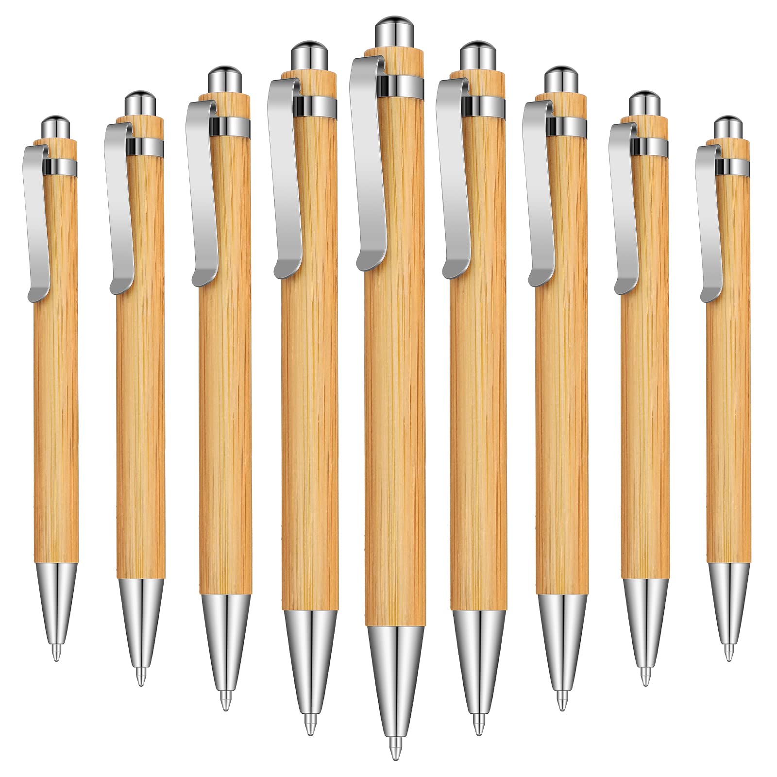 Foto 2 pulgar | Venta Internacional - Bolígrafo Retráctil de Madera de Bambú Outus 1 mm 12 Piezas