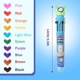Foto 7 | Venta Internacional - Bolígrafo Yoytoo Multicolor 0,5 Mm 10 En 1 Para Oficina 6 Unidades