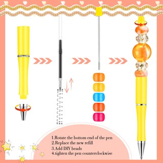 Foto 5 | Venta Internacional - Bolígrafo Beadable Outus Macaroon Color Con Recambios Adicionales 20 Unidades