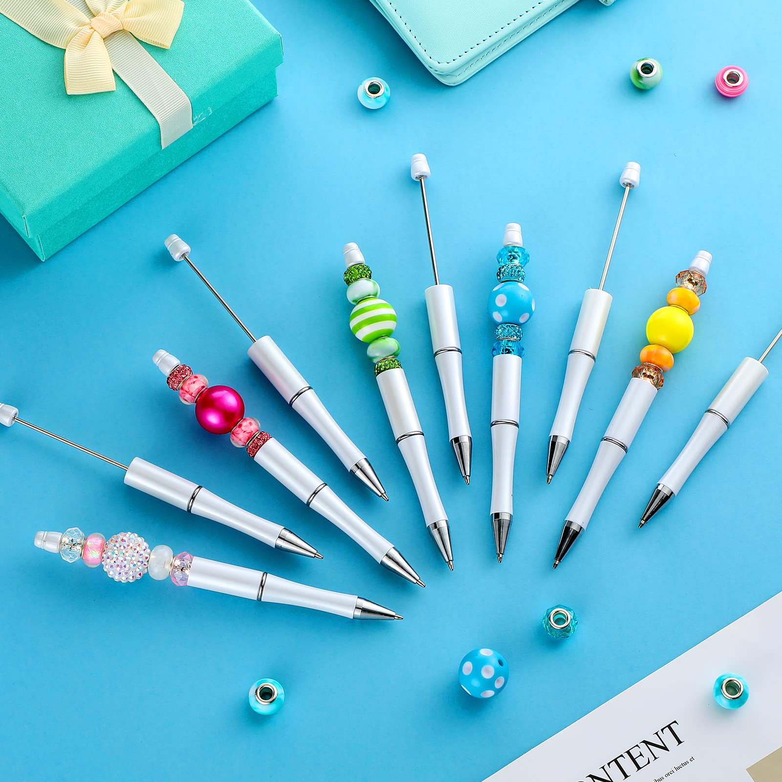 Foto 5 pulgar | Venta Internacional - Bolígrafo Beadable Outus 10 Unidades Con Recambios Adicionales Color Blanco