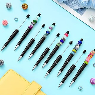 Foto 2 | Venta Internacional - Bolígrafo Beadable Outus De Plástico 10 Unidades Con Recambios Adicionales Color Negro