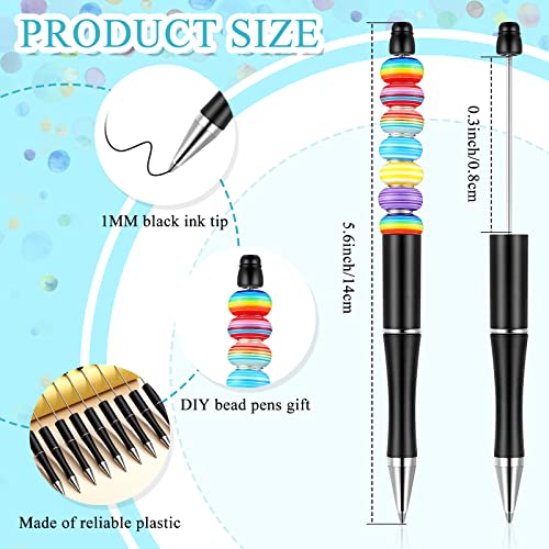 Foto 3 | Venta Internacional - Bolígrafo Beadable Outus De Plástico 10 Unidades Con Recambios Adicionales Color Negro