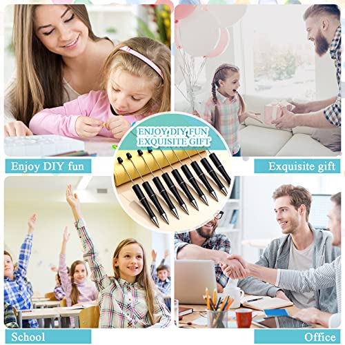 Foto 7 pulgar | Venta Internacional - Bolígrafo Beadable Outus De Plástico 10 Unidades Con Recambios Adicionales Color Negro